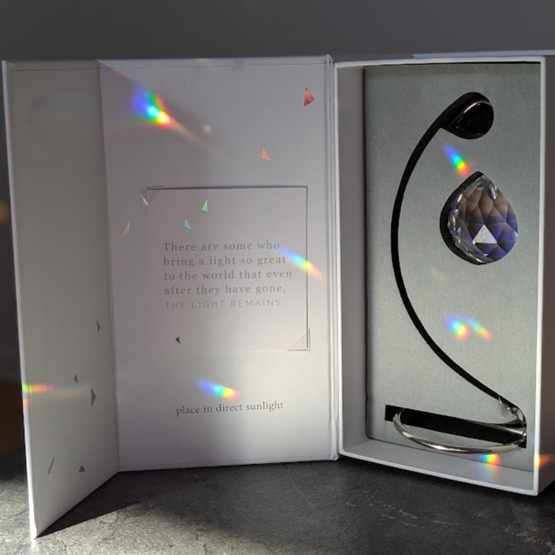 Memorialight Tabletop Sympathy Gift with Stand  Crystal Ornament Rainbow Maker  Unique Memorial Gift  Loss of Family & Loved Ones  Miscarriage or Grief Gift  Best for Bereavement & Daily Remembrance - Image 5